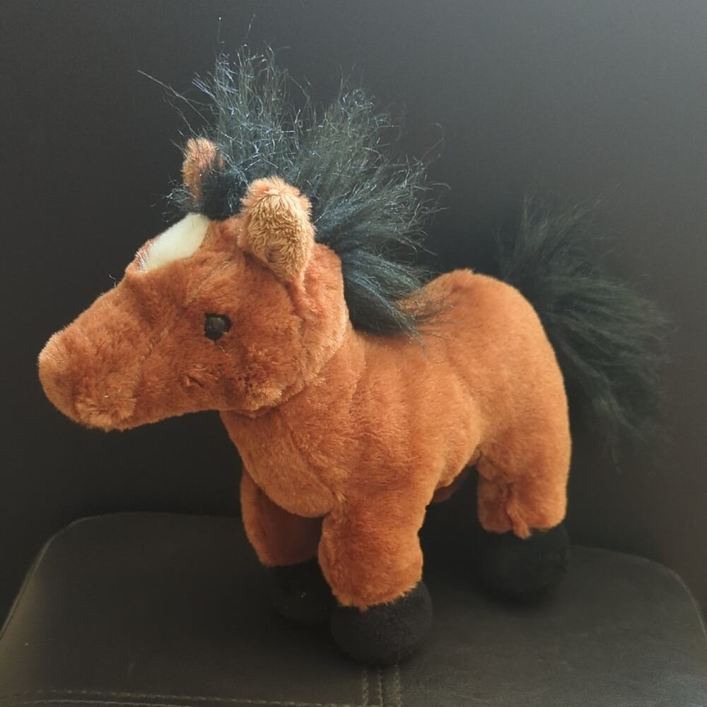 Ganz Webkinz Collectible Brown Arabian Figural Horse Stuffed Animal Plush
